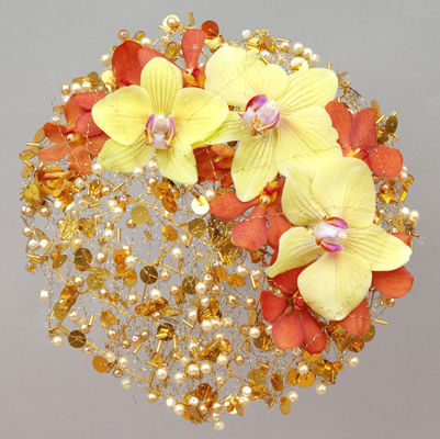 brudebukett_rund_gul